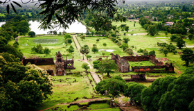 Panorama View in Wat Phou, Laos